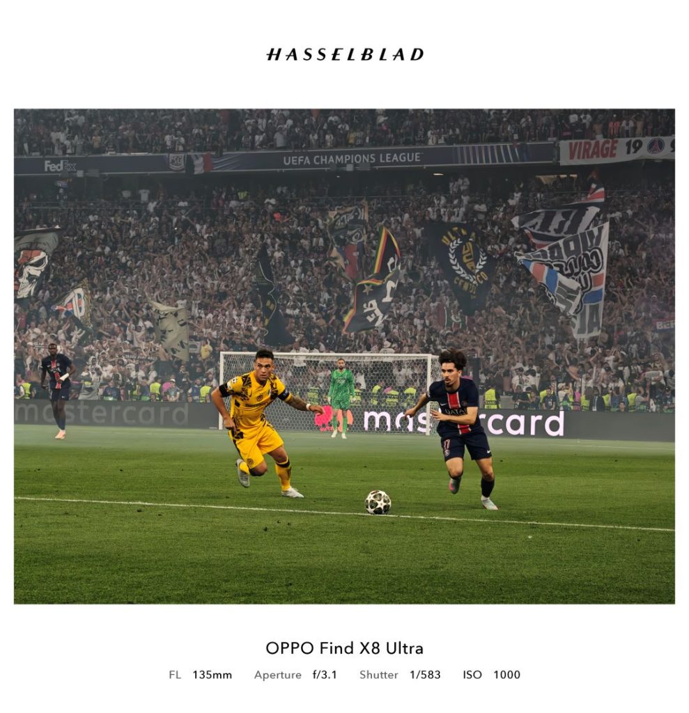 Legendary moments on the pitch captured by OPPO technology
