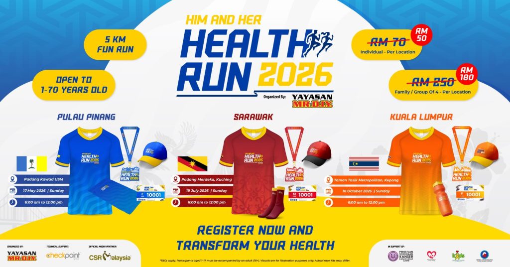 Yayasan MR DIY launches the Him & Her Health Run 2026